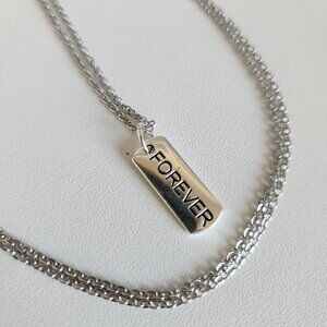 Forever Necklace in Stainless Steel